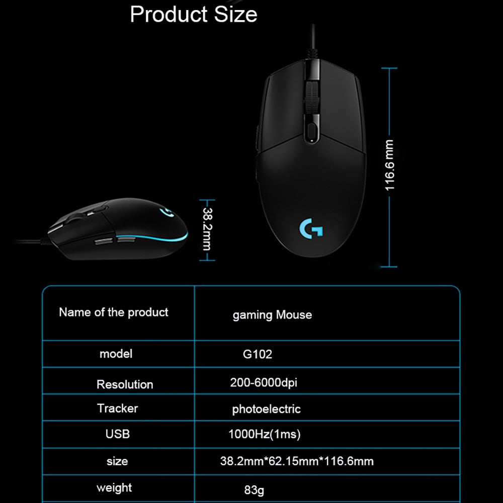 Logitech G102 Ratón Gamer